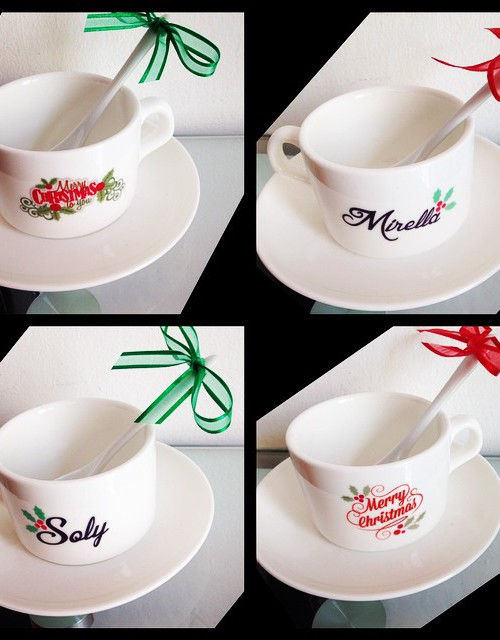 Miniatura: Taza de café con plato y cuchara