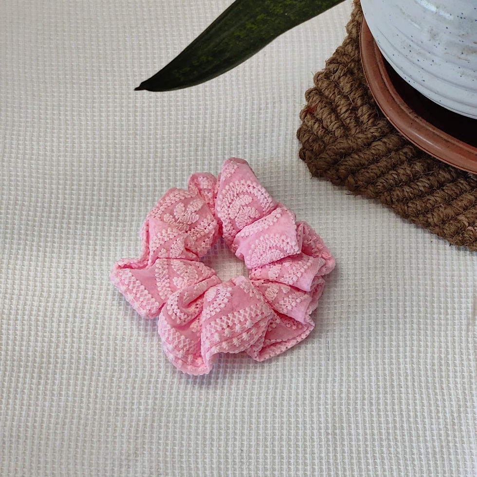 Thumbnail: Embroidery Chikankari Scrunchie