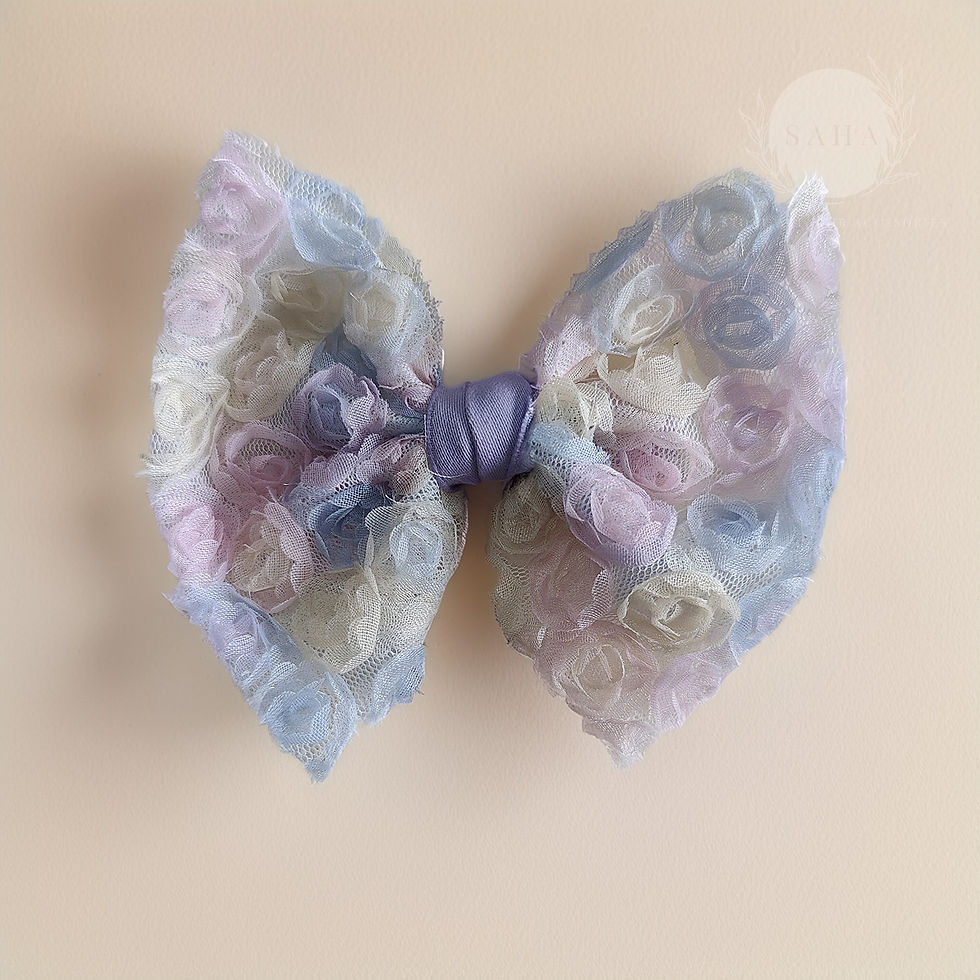Thumbnail: Floral Garden Bow Clip | 4 Colors