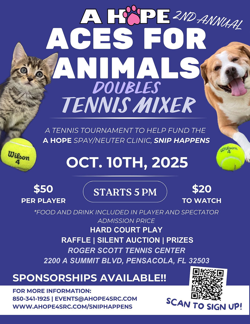Aces for Animals 2025 (Front)