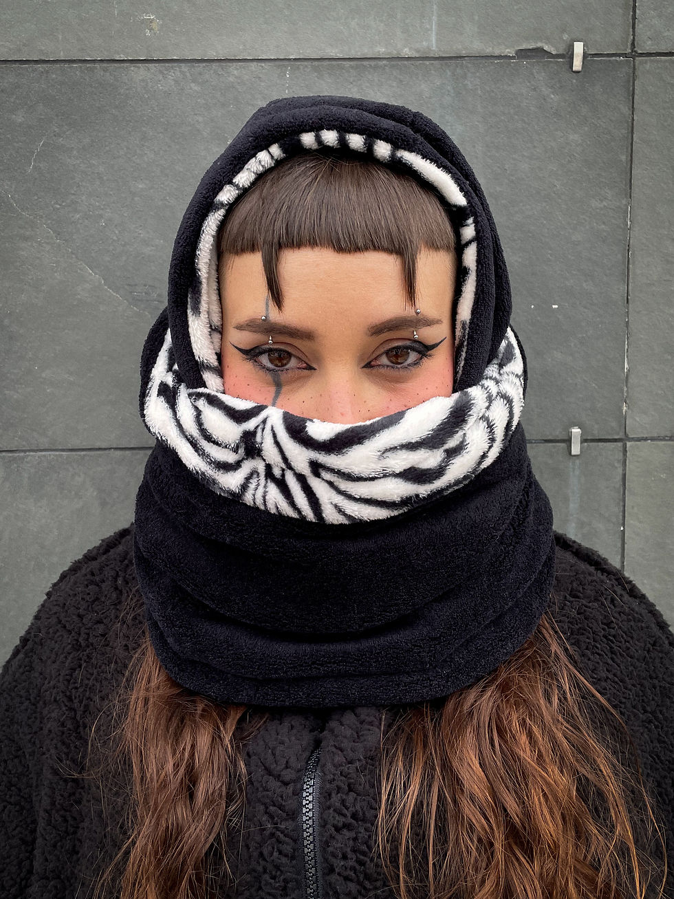 Miniature : BALAKLAVA CASSETTE REVERSIBLE ZEBRA