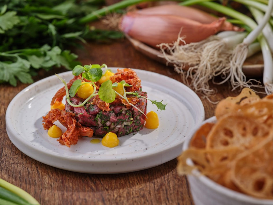 澳洲和牛蓋肉塔塔