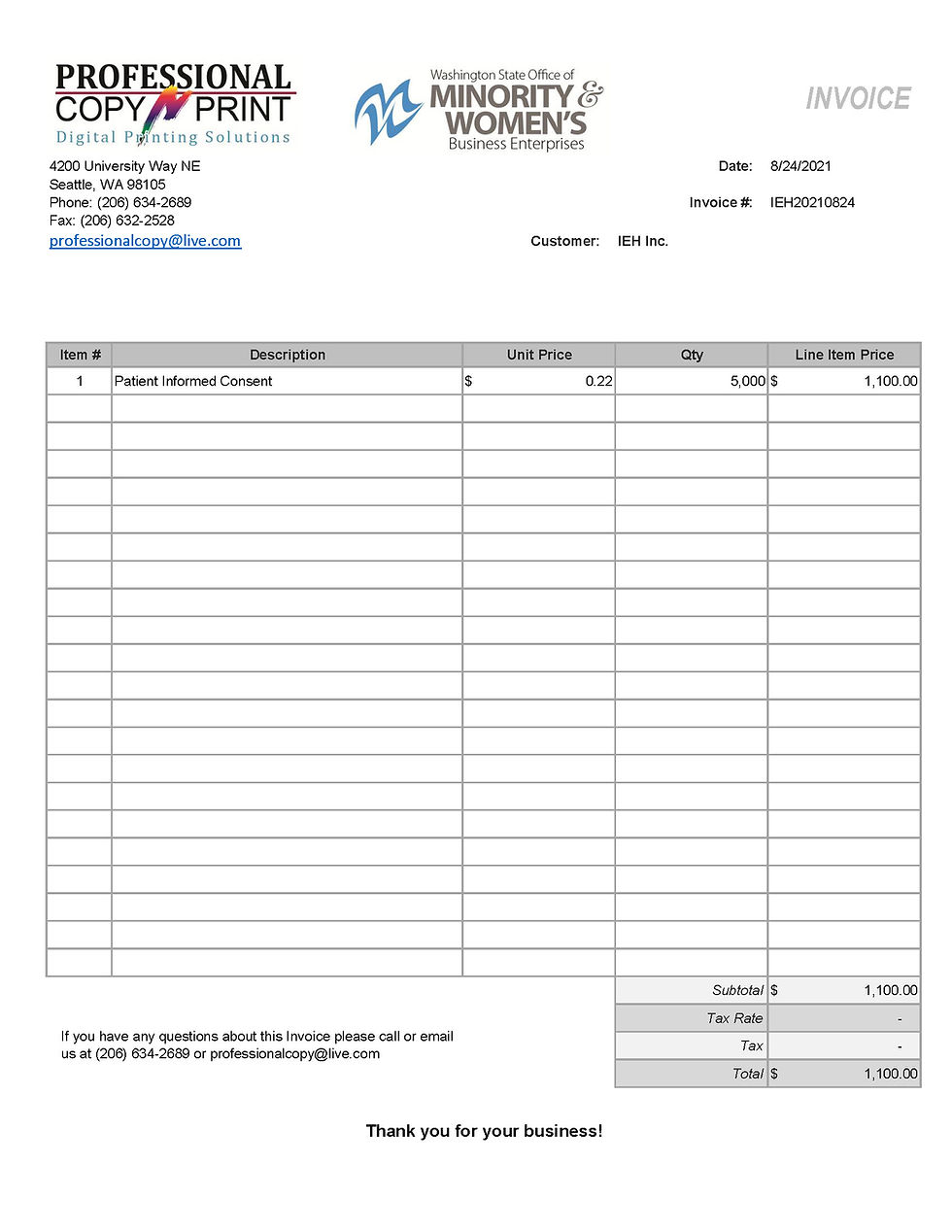 IEH Patient Consent - 8/24/2021