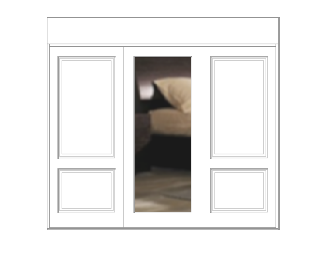 Midrail decor doors