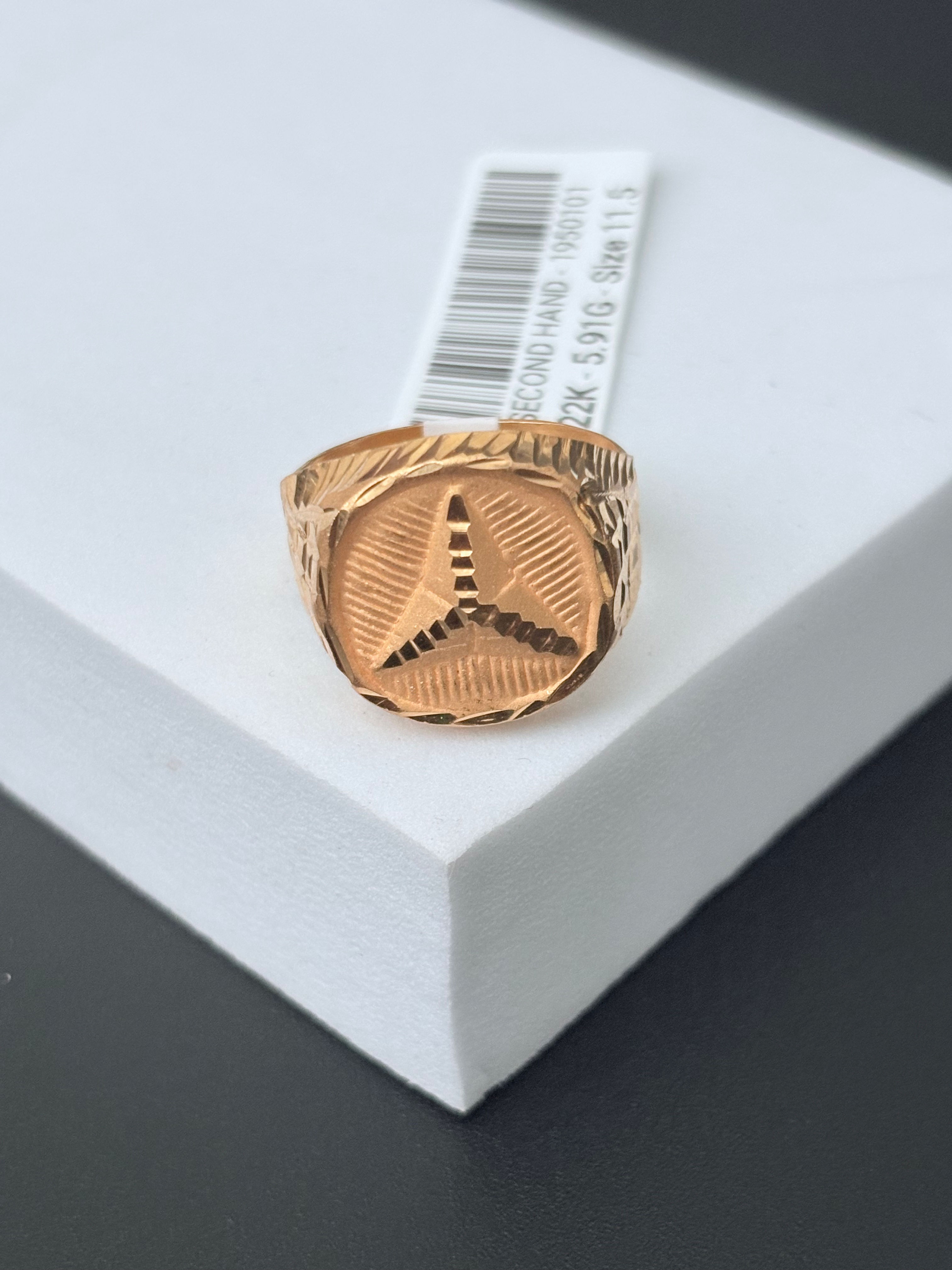 22K Size 11.5 Mens Ring