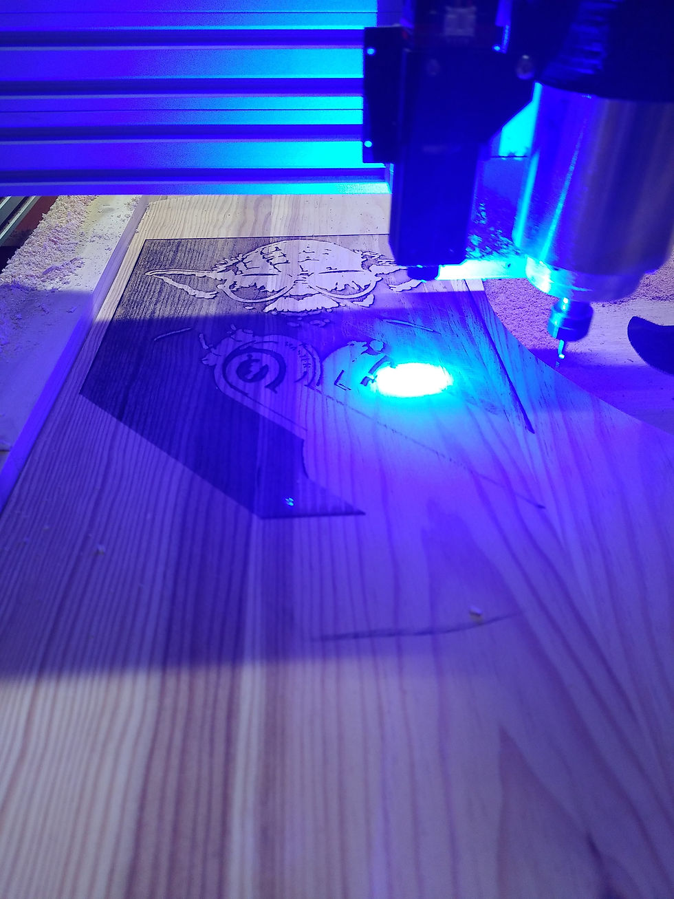Miniature : BARTOP bois massif gravure YODA + socle en option