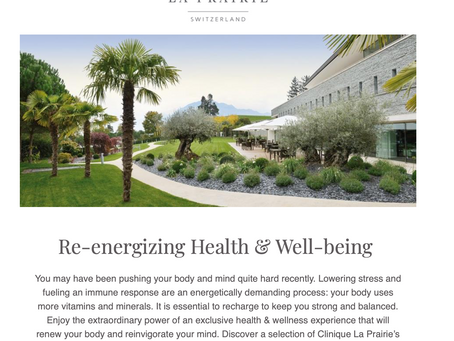 Clinique la Prairie Re-energizing Health & Well-being