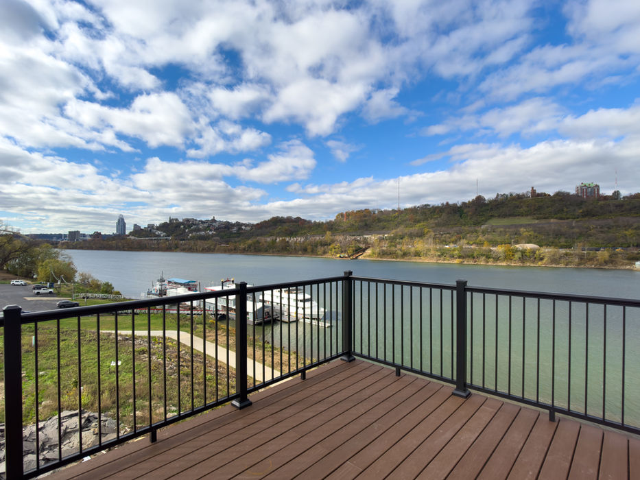 Beautiful river view from the penthouse at Boulevard Flats