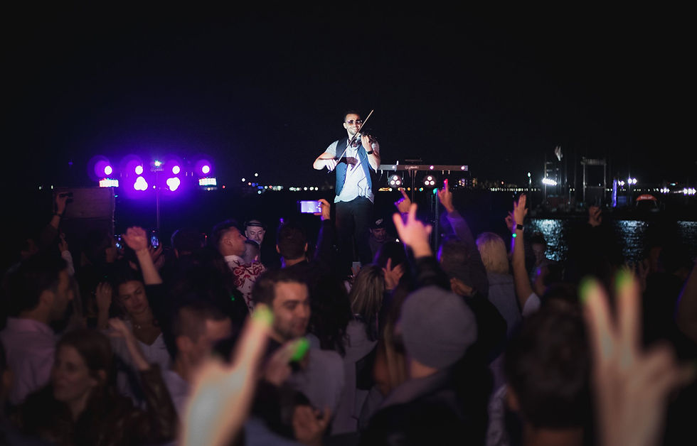 Live entertainment aboard the Destiny