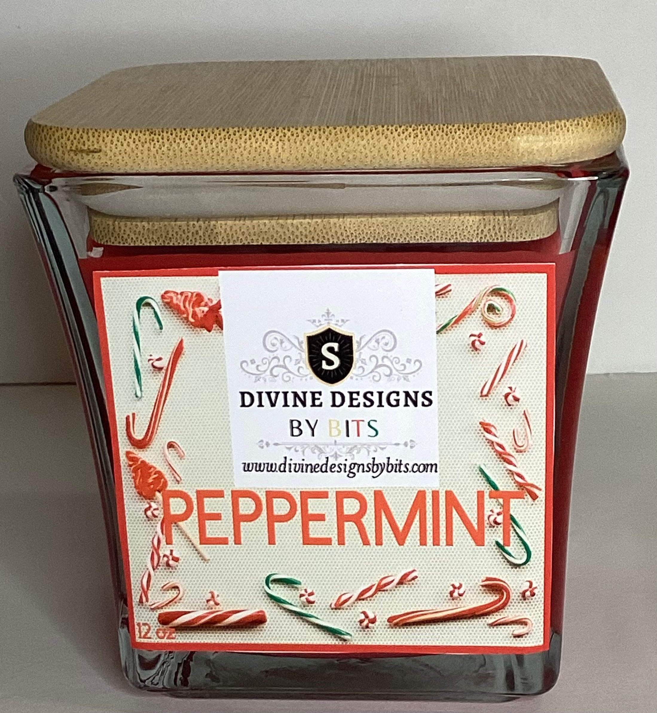 12 oz Peppermint Candle