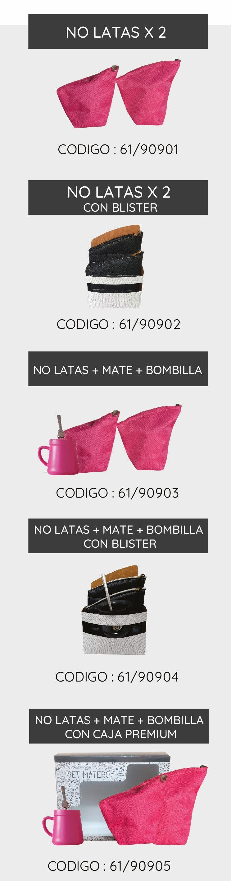 Miniatura: NO LATAS FAMILY // YERBERA + AZUCARERA // CORDURA ESTAMPADA