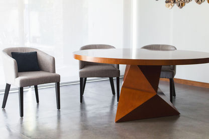 Mesa redonda madera comedor moderna