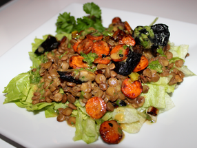 Linsen-Champignons Salat