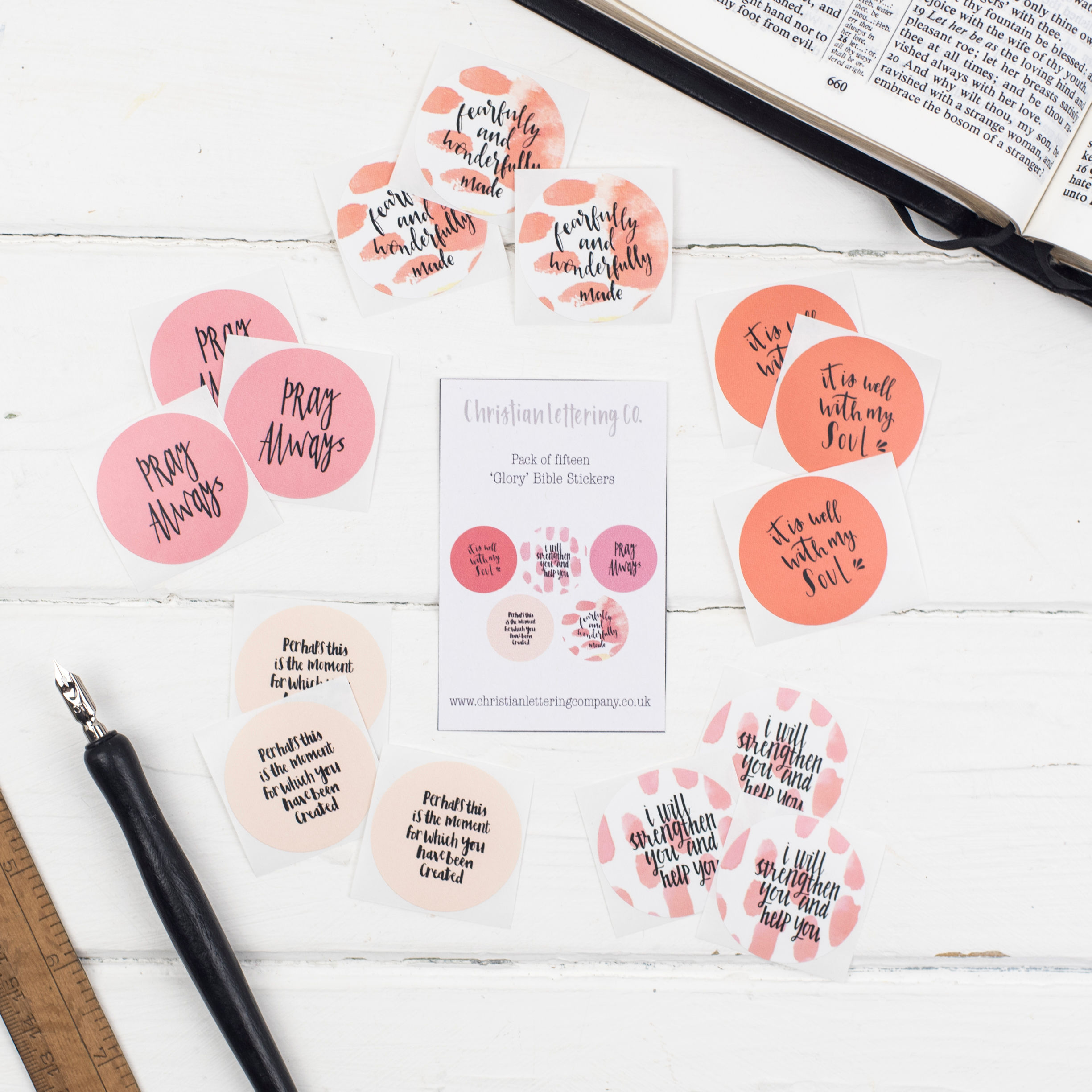 Bible Verse 'Glory' Stickers