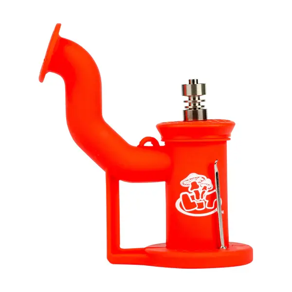 Silicone Multicolor Bubbler w/ Titanium Tip