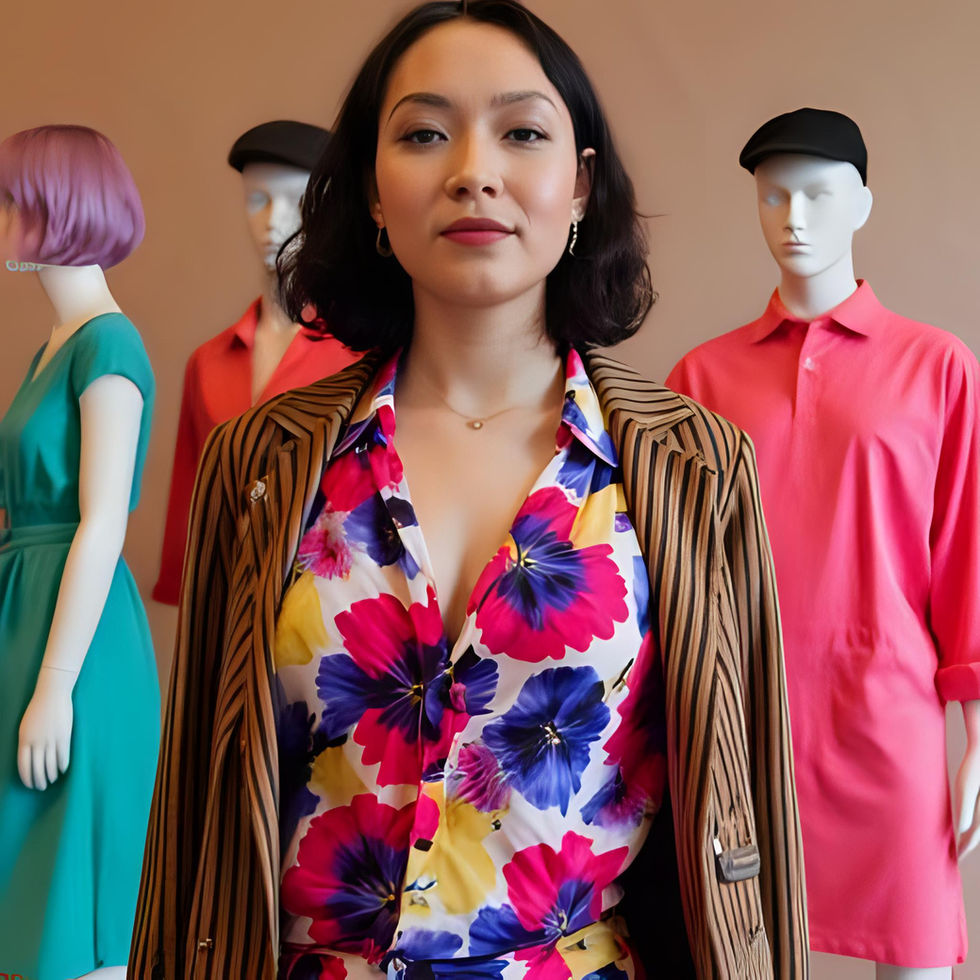a boss girl work outfit on a mannequin