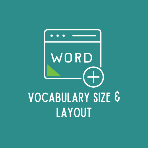 vocab size and layout