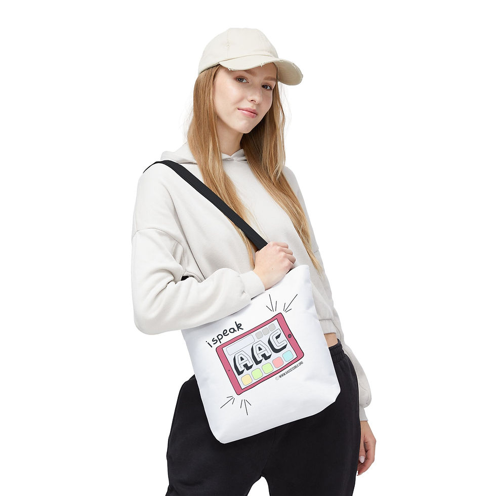 Thumbnail: "I Speak AAC" Tote/Shopping Bag 