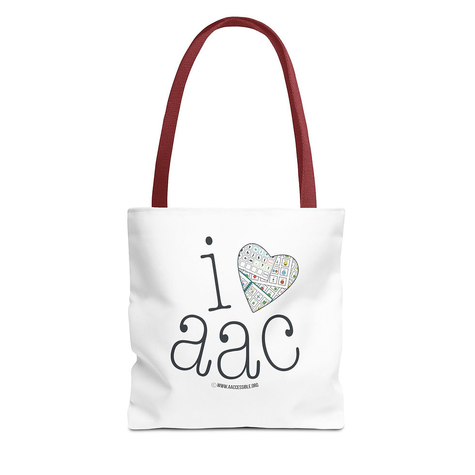 Thumbnail: "I Heart AAC" Tote/Shopping Bag 