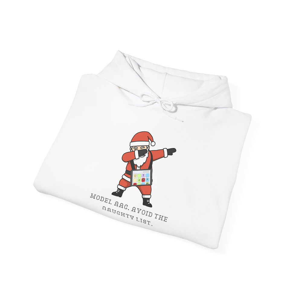 Miniatura: "Model AAC. Avoid the Naughty List." Dabbing Santa - Adult Unisex Sweatshirt