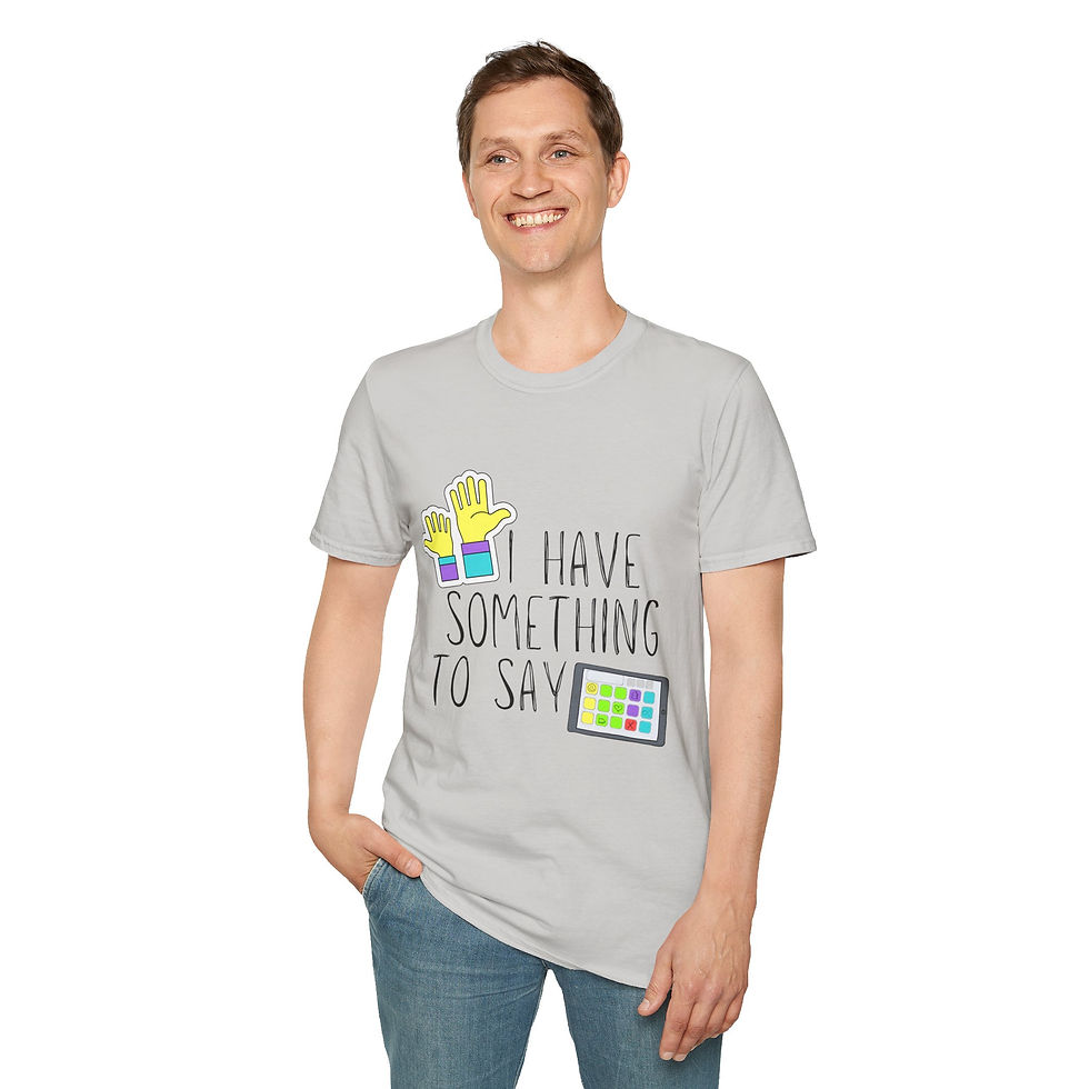 Miniatura:   "I Have Something to Say" AAC- Adult Unisex Light T-Shirt - Bright Graphic