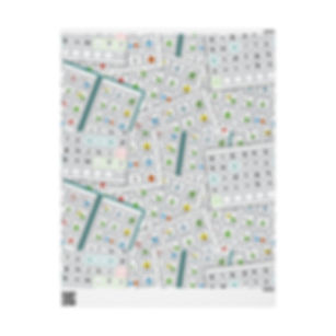 AAC Wrapping Paper/Bulletin Board Paper - Symbol Grid Pattern
