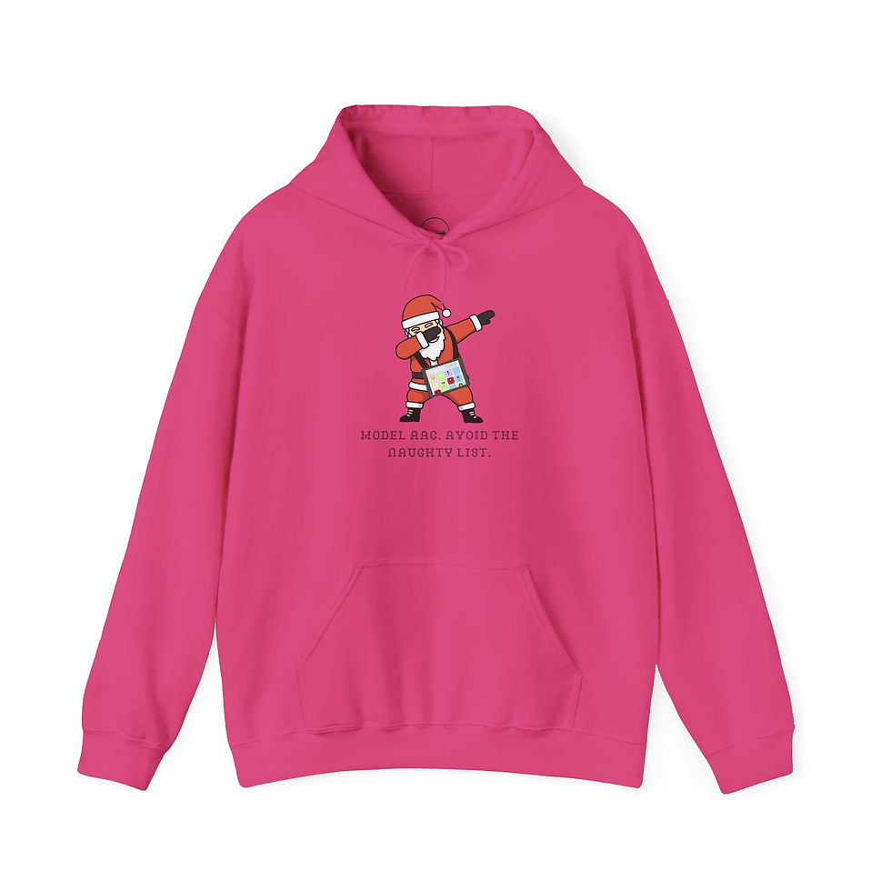 Thumbnail: "Model AAC. Avoid the Naughty List." Dabbing Santa - Adult Unisex Sweatshirt
