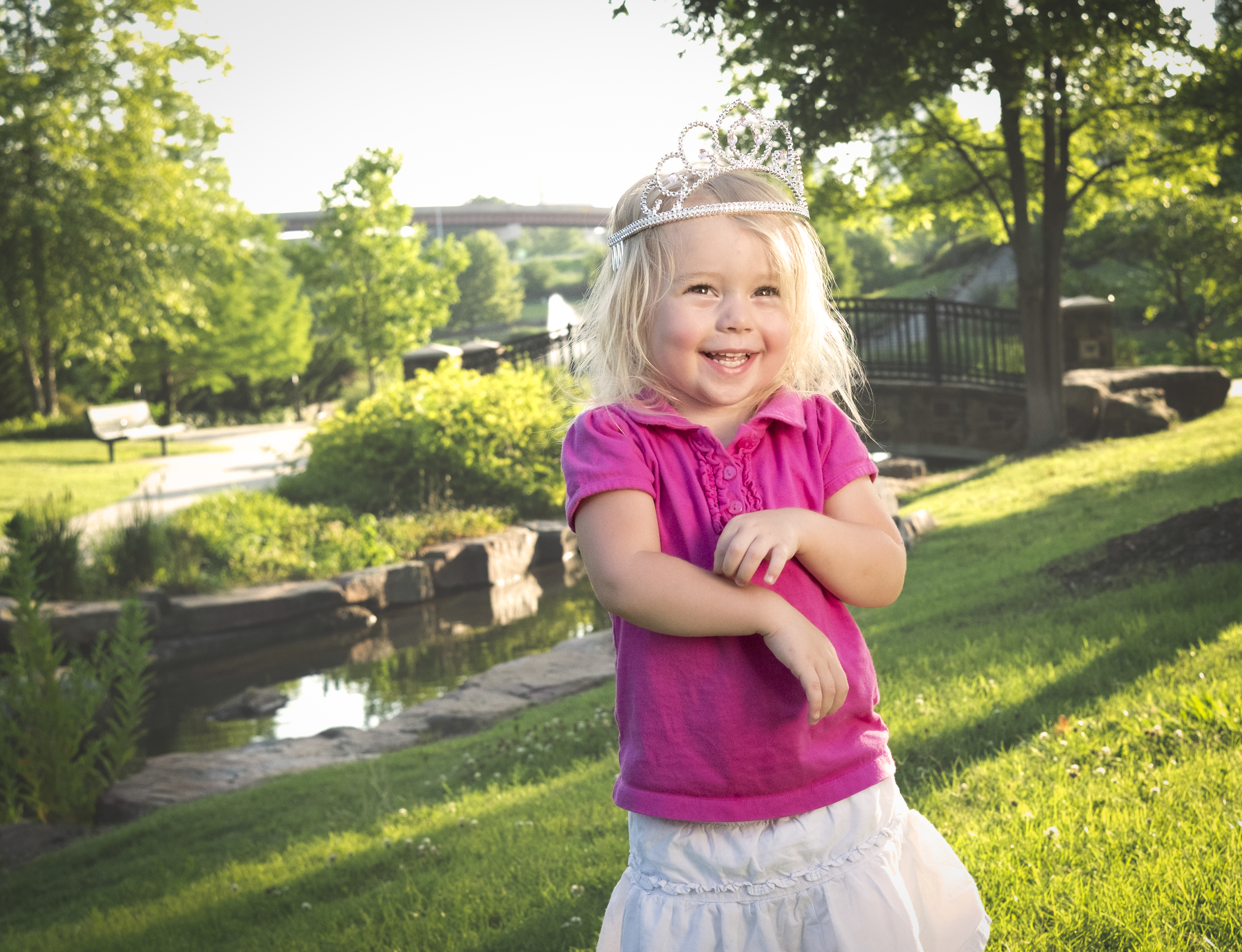 Little girl with tiarra