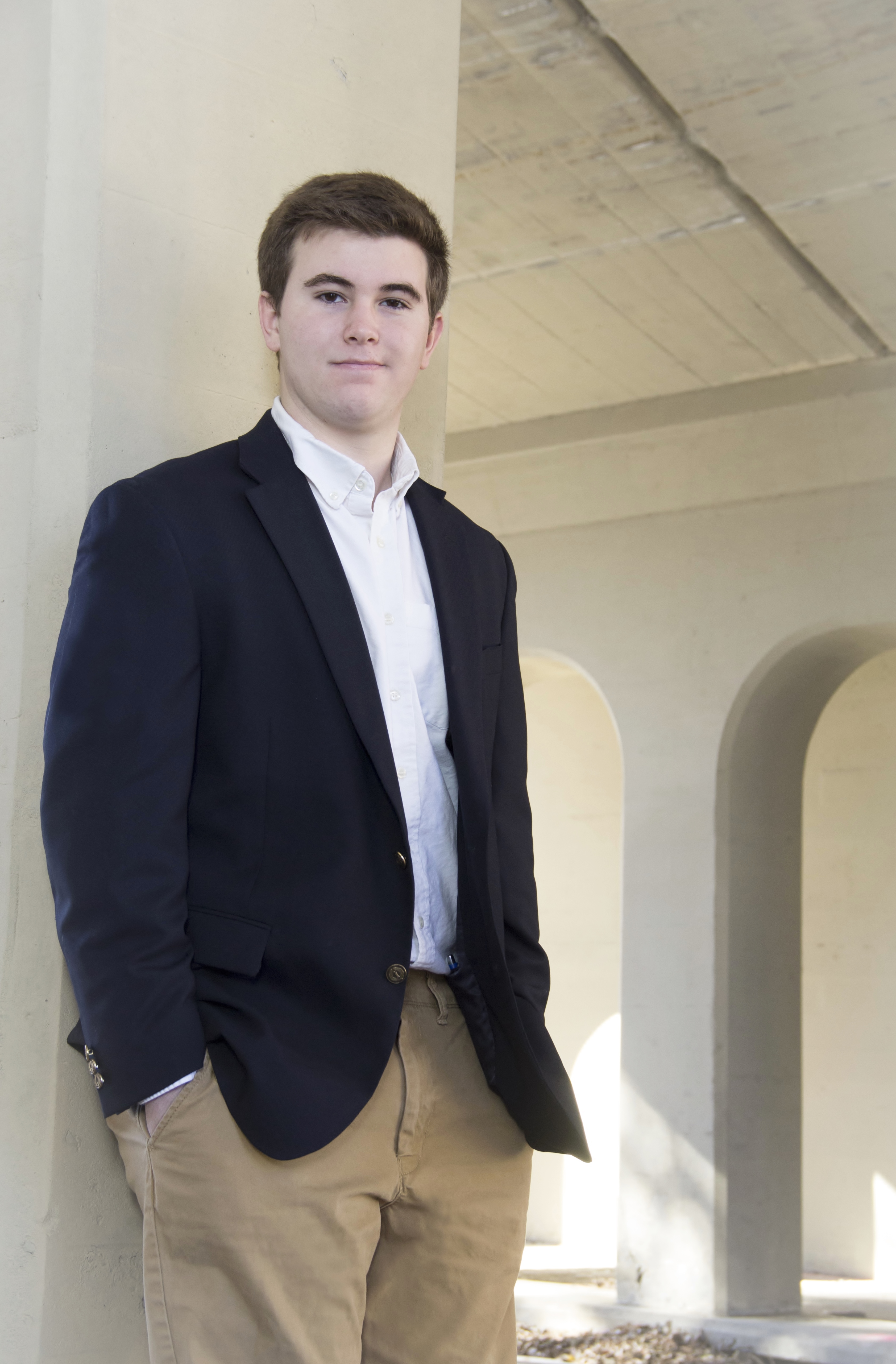 Young man in sports coat