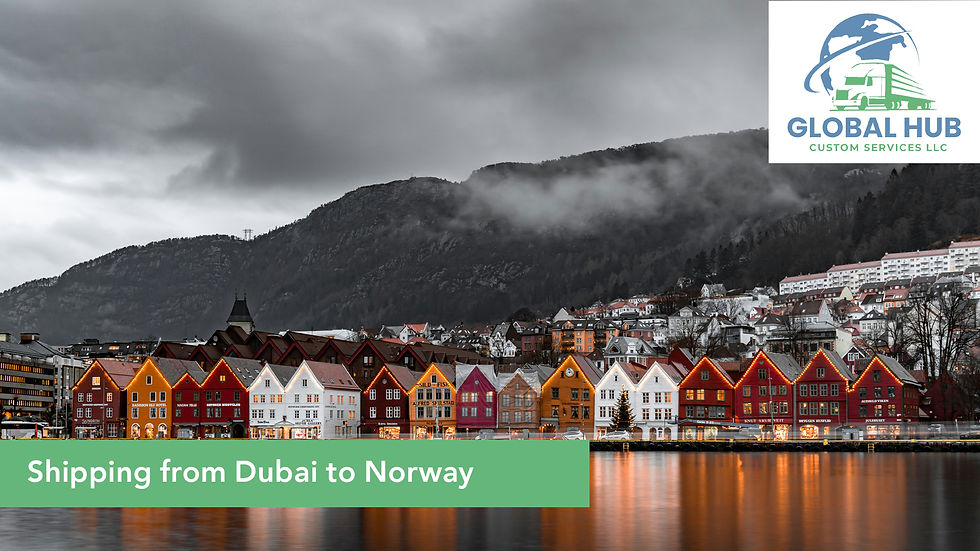 Shipping from UAE to Norway