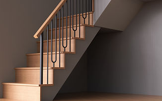 Architectural railing and baluster system concept developed for JMPWOOD. Created detailed 3D renderings to visualize proportions, materials, and installation layout prior to fabrication