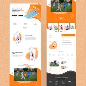 Sports Website for Mobile App