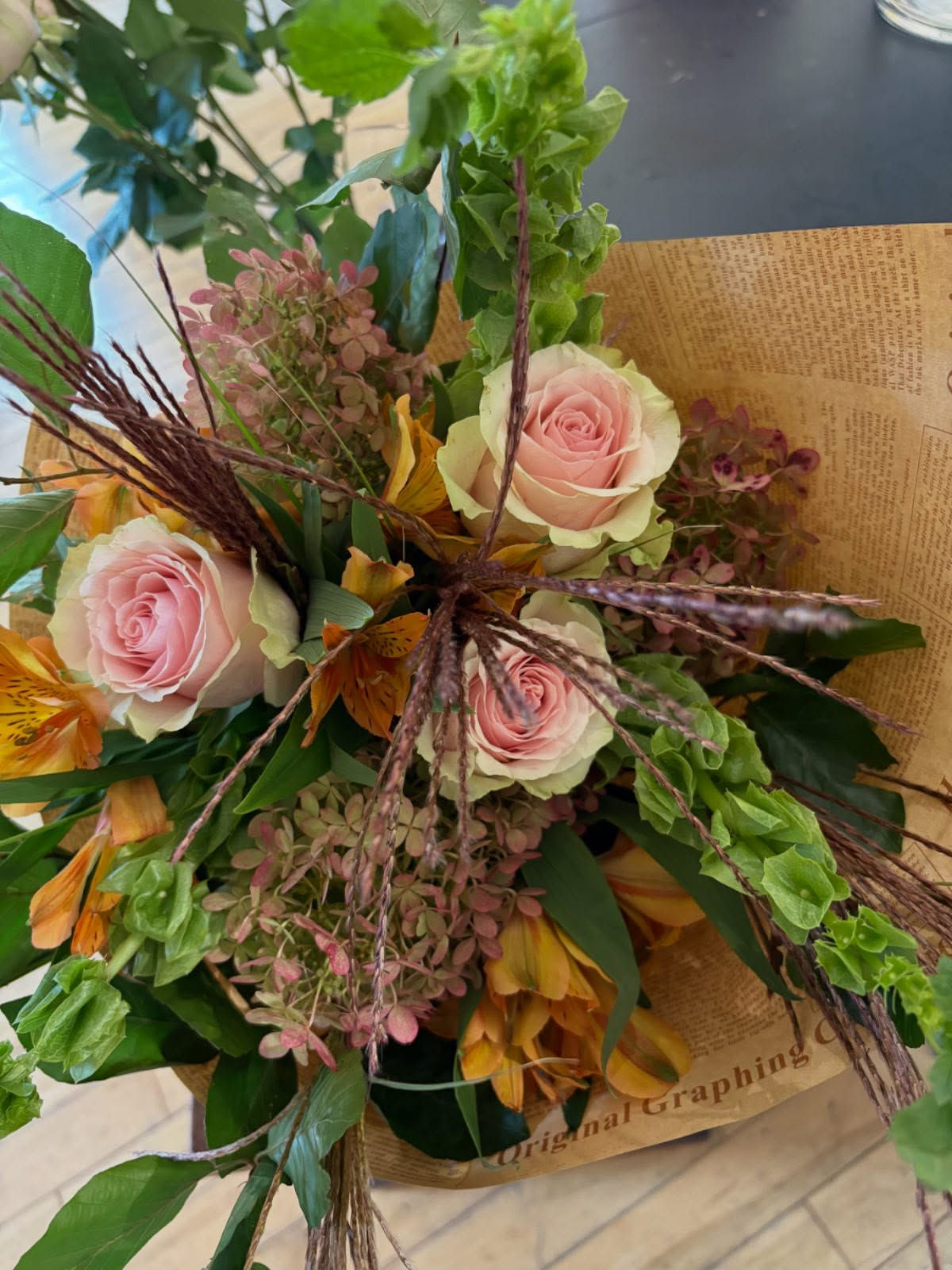 Wrapped Seasonal Bouquet (flowers will vary)