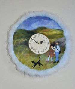 Walking on the Moors clock