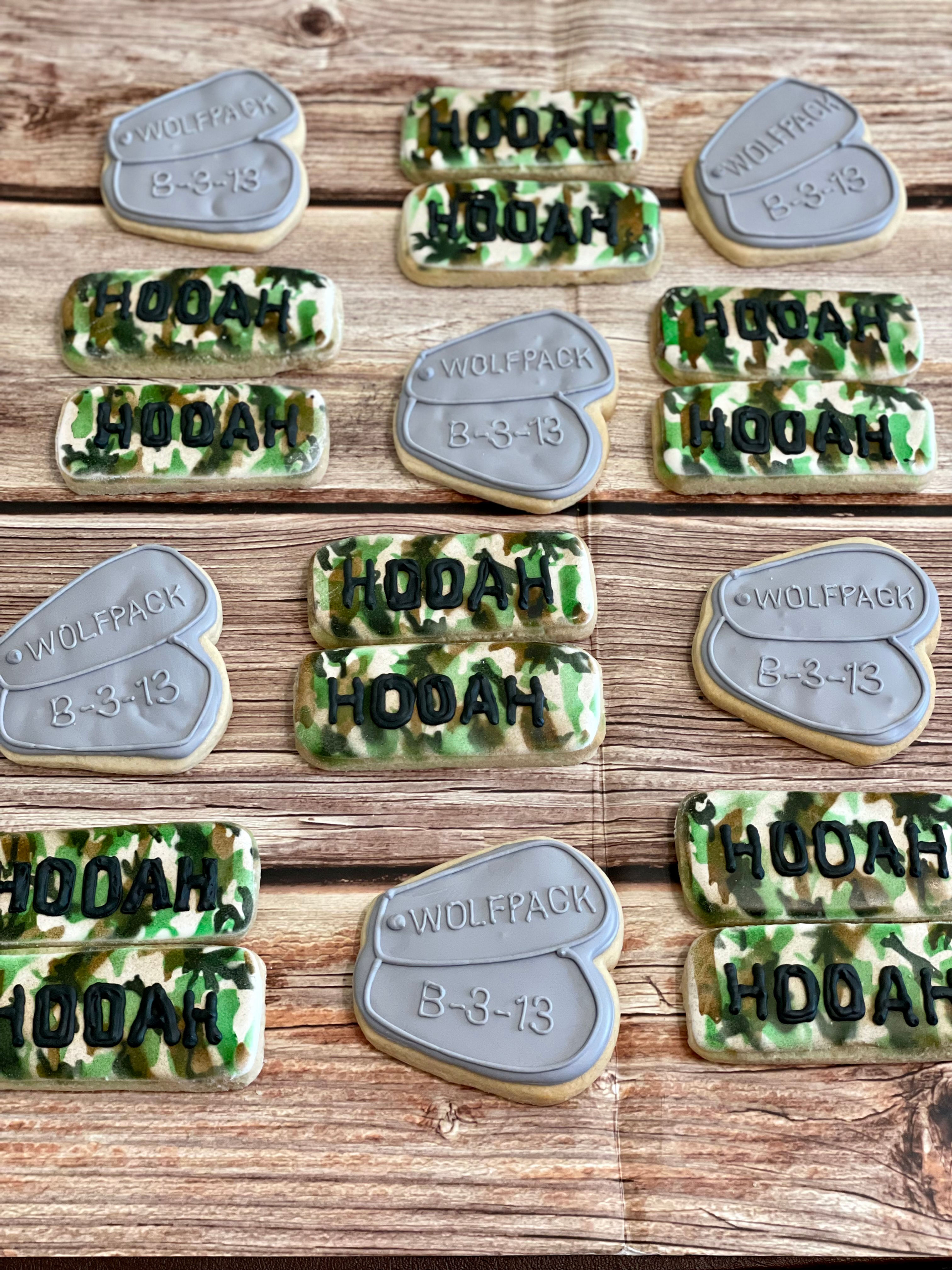 HOOAH / DOG TAG COOKIES