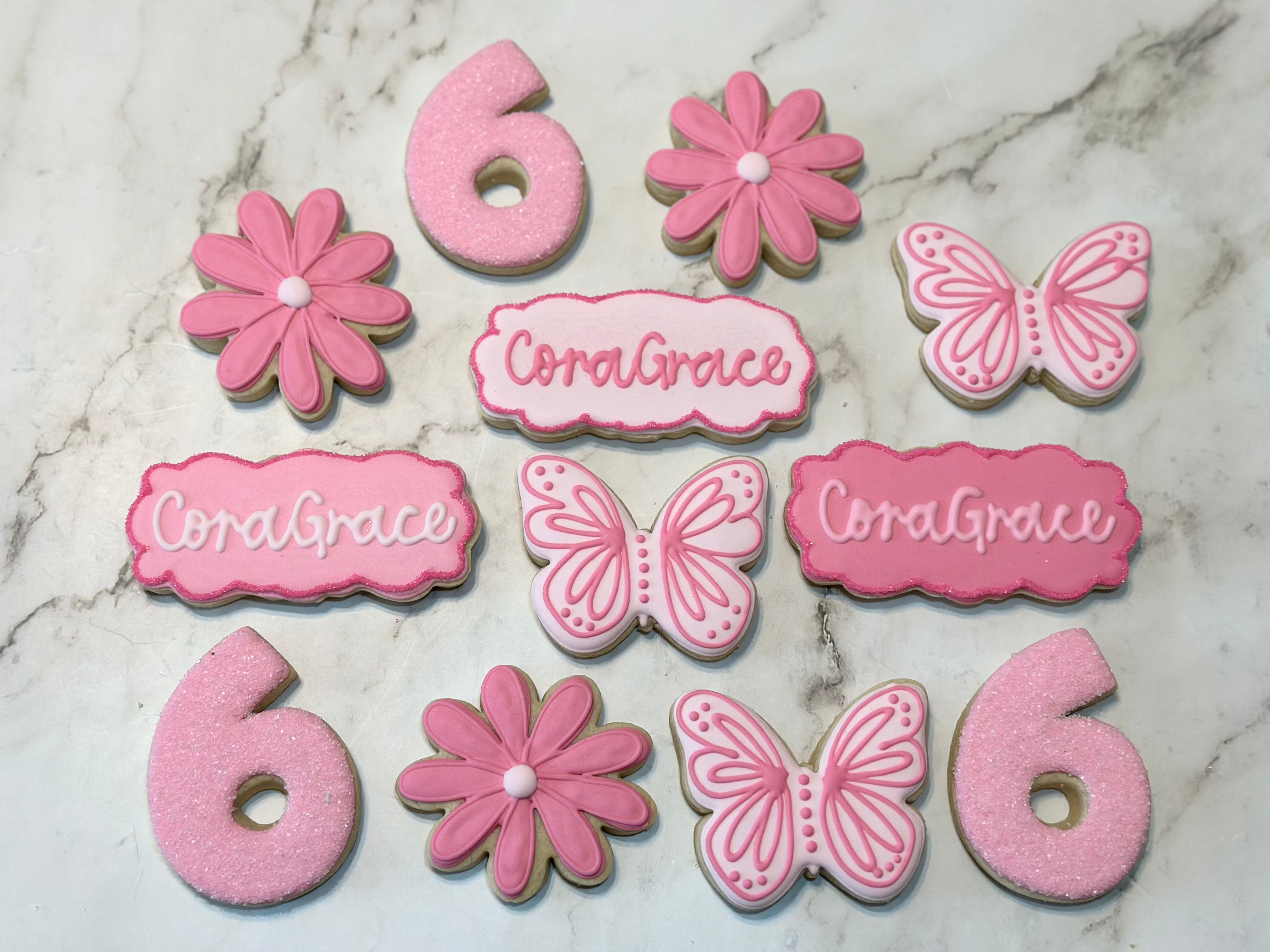 PINK BIRTHDAY COOKIES