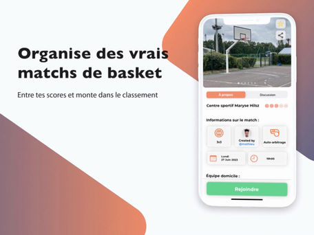 L’application pour jouer au basketball et trouver des playgrounds