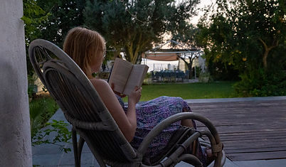 Sunset in the Garden sea front in Sardinia, Italy