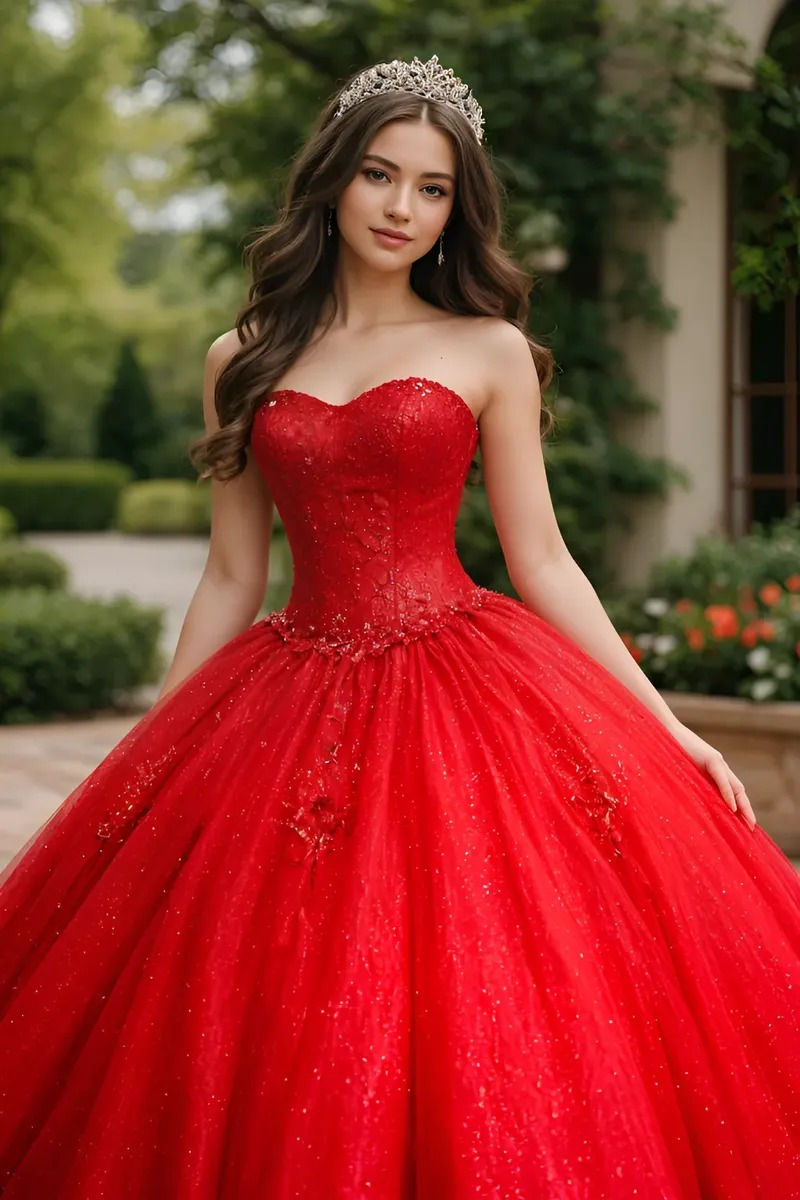 Miniatura: Vestido de quinceañera dos piezas corset y falda