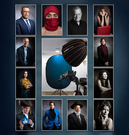 צילום ראש מקצועי של עובדת בחברה עם תאורה רכה ורקע נייטרלי להדגמת טכניקות צילום תדמית עסקית. | צילום: שרון גבאי