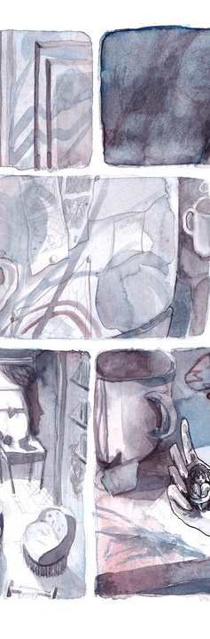 comics by anneka robeyns strips illustratie break ups moving moody dark romance 