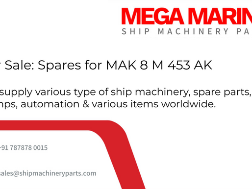 For Sale: Spares for MAK 8 M 453 AK