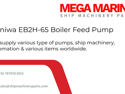 Worldwide Delivery: Naniwa EB2H-65 Boiler Feed Pump