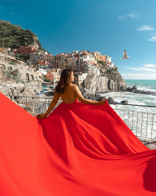 flying dress photoshoot italy