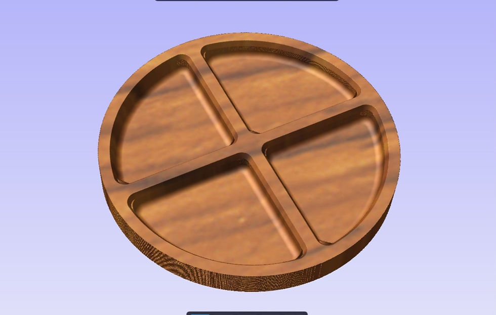 Circular Serving Tray | Vector files for CNC |