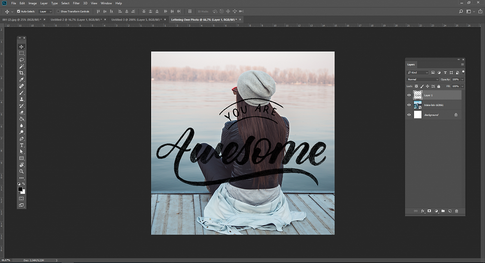 How to Add Lettering Over Photos in Photoshop 123RF Blog