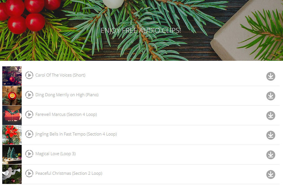 123rf stock audio christmas