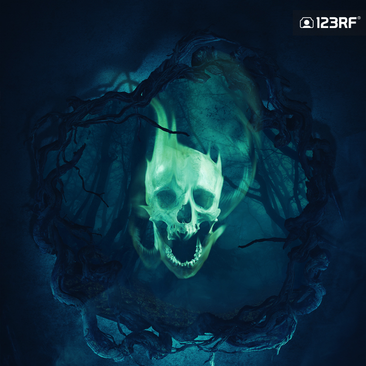 123rf photoshop tutorial halloween special create a skull effect