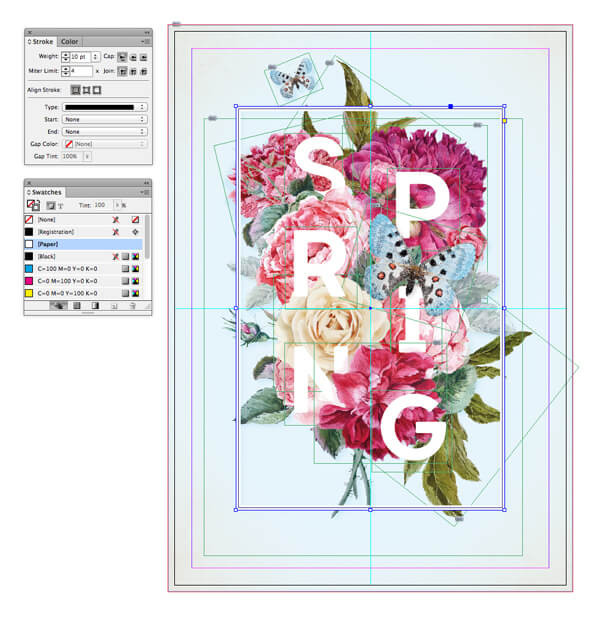Create a 3D Flower Poster in Adobe InDesign 123rf blog photoshop tutorial
