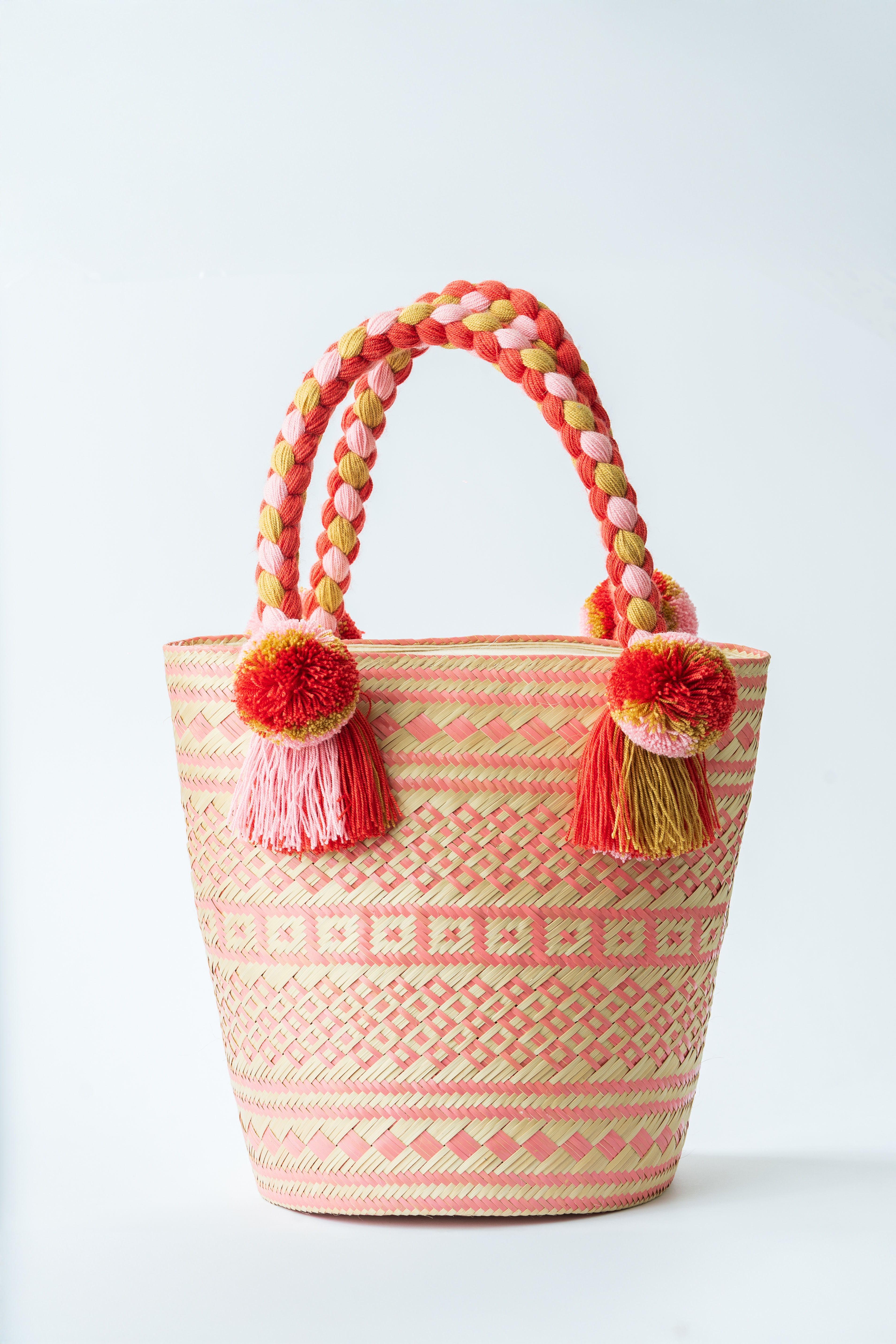 Handbag - Woven Palm - Wayuu Pink